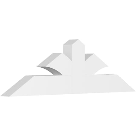 Ekena Millwork Richland Architectural Grade PVC Gable Bracket, 60"W x 17 1/2"H x 4"D x 6"F, 7/12 Pitch GBP060X18X0406RIC00